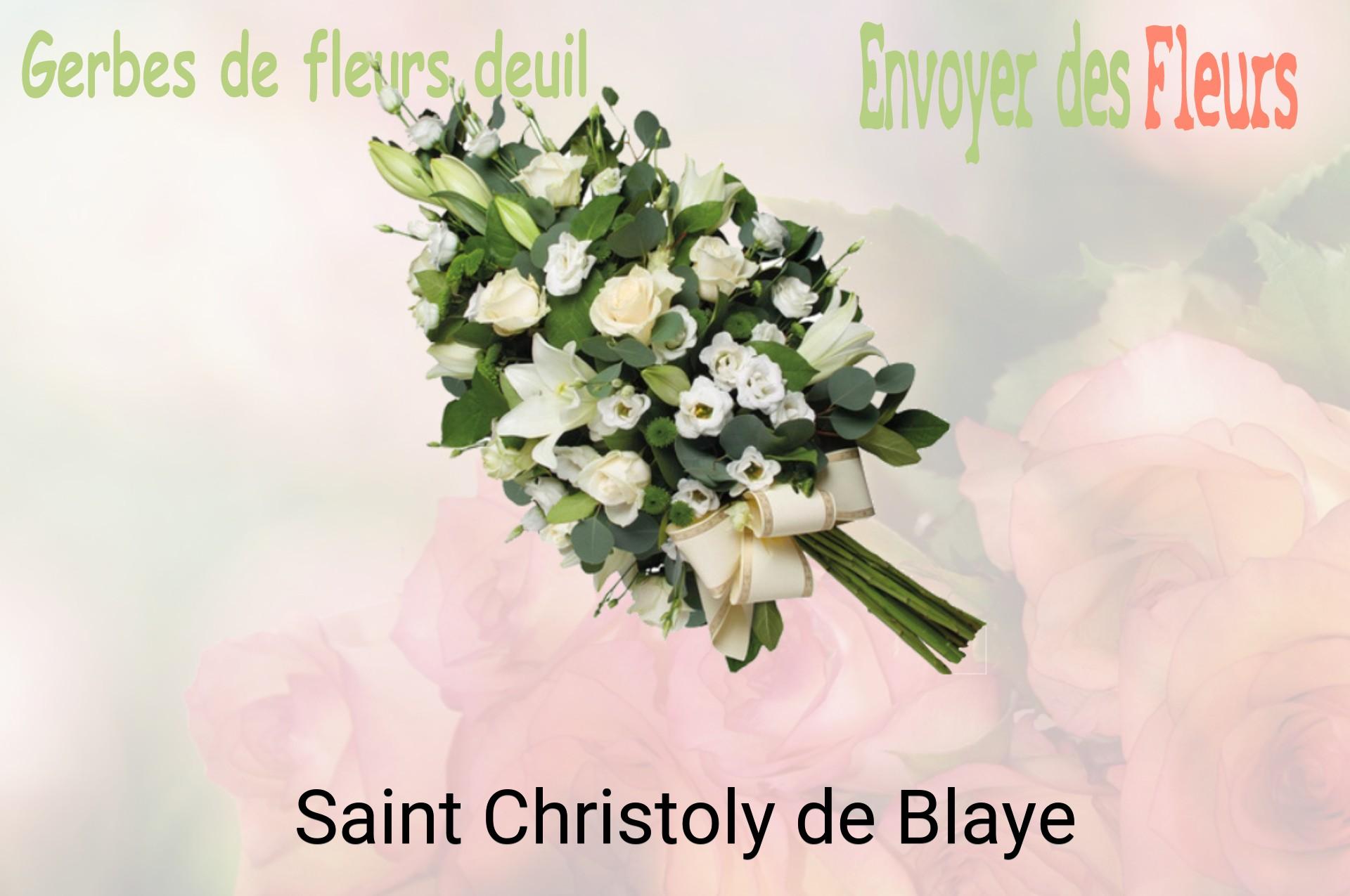 Gerbe de fleurs de deuil livrée à Saint-Christoly-de-Blaye